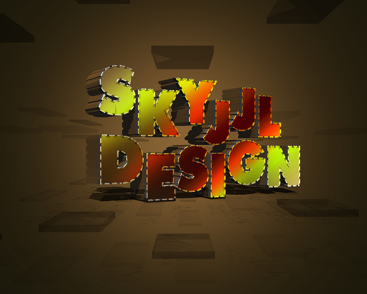 纯PS打造震惊的3D字体特效