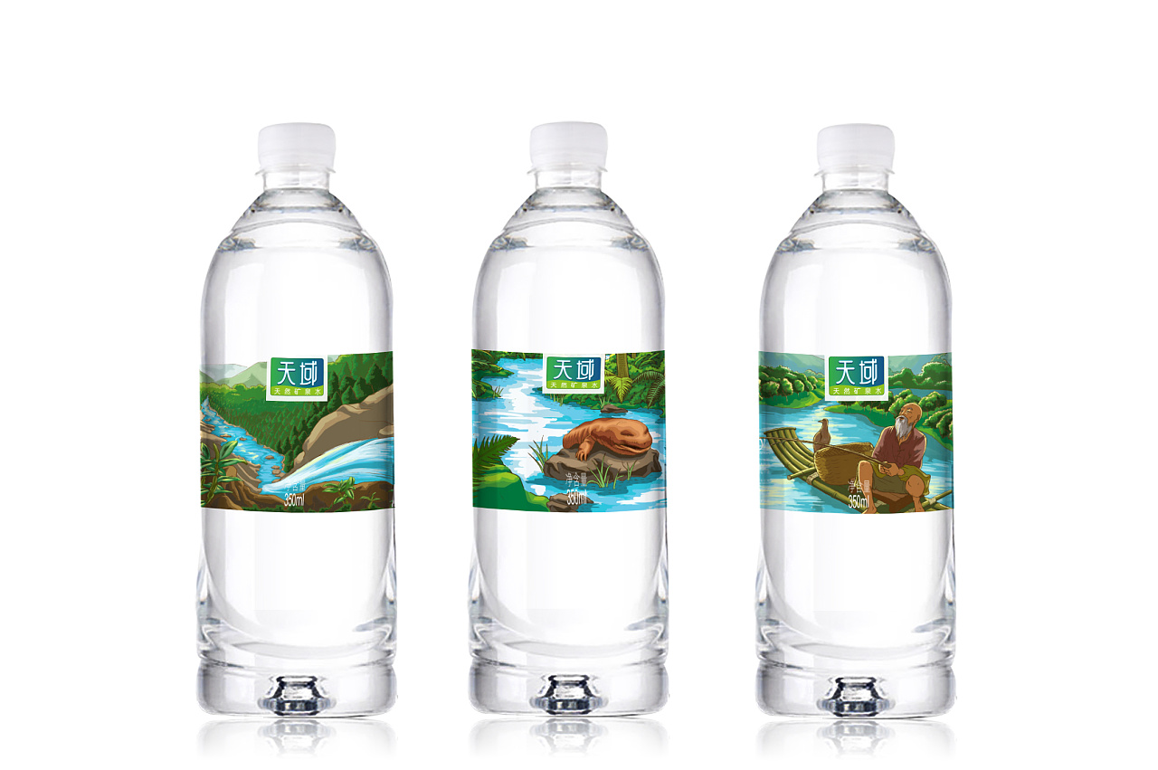 天域矿泉水瓶标
