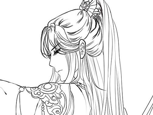 SAI2人物线稿描摹