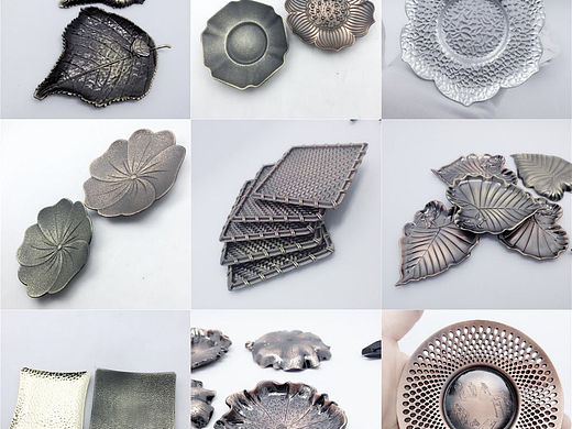 铜艺茶杯托茶艺杯垫工艺品金属件茶具配件防滑杯垫定制