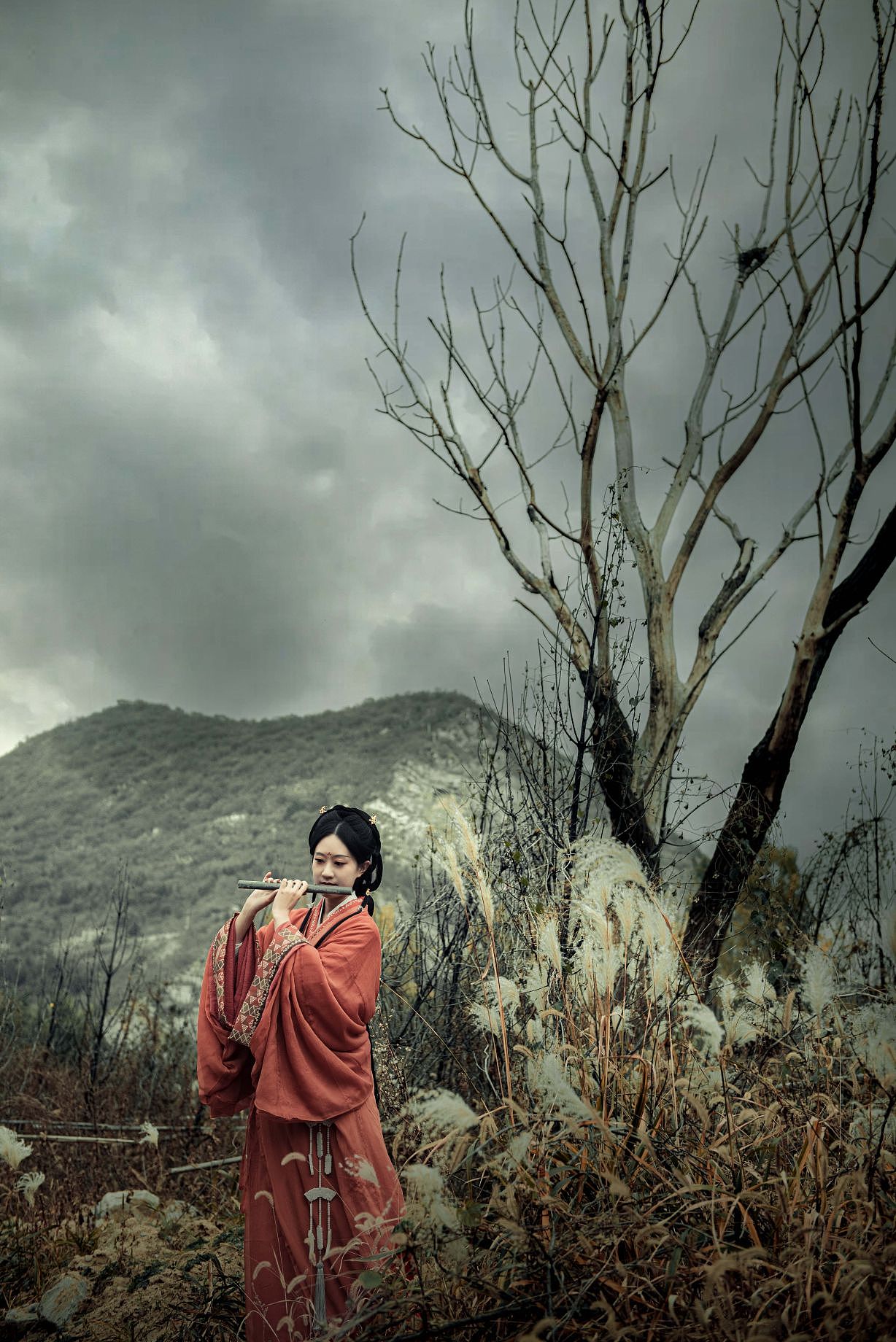 风萧萧兮秋意寒（图ZMzU0ODM4NDg4） - 人像摄影 - 站酷设计师摄影爱好者江枫原创素材 - 站酷ZCOOL