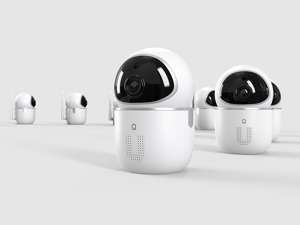 几款智能无线摄像头建模渲染（图ZMTU4Mjk1NzQ0） - 电子产品 - 站酷设计师打雷要下雨原创素材 - 站酷ZCOOL