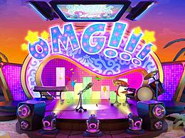 欧美卡通音乐节场景