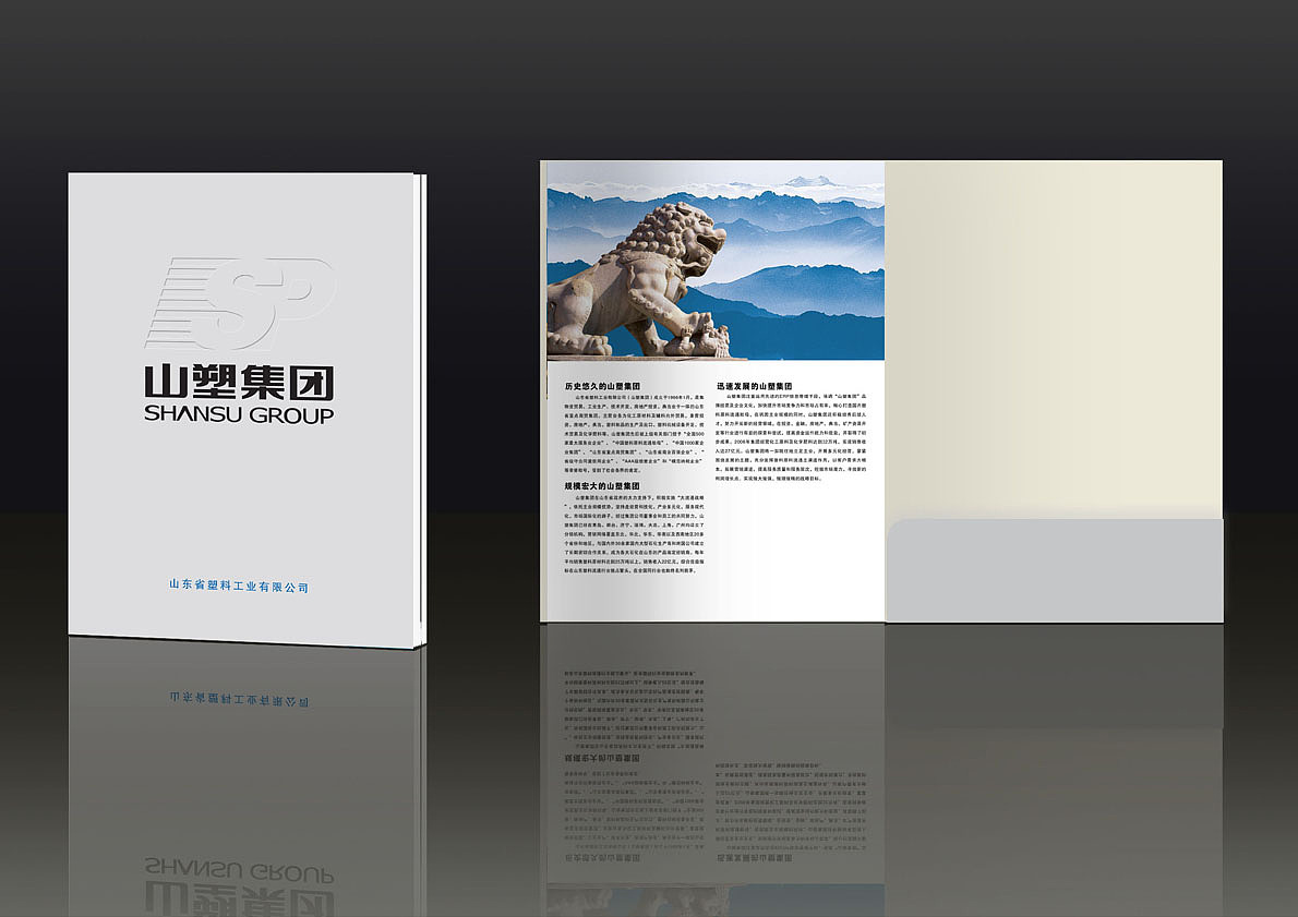 山塑集團插頁設計/畫冊（圖ZNzAwMTE2NjA=） - 書籍/畫冊 - 站酷設計師huoyan3008原創(chuàng)素材 - 站酷ZCOOL
