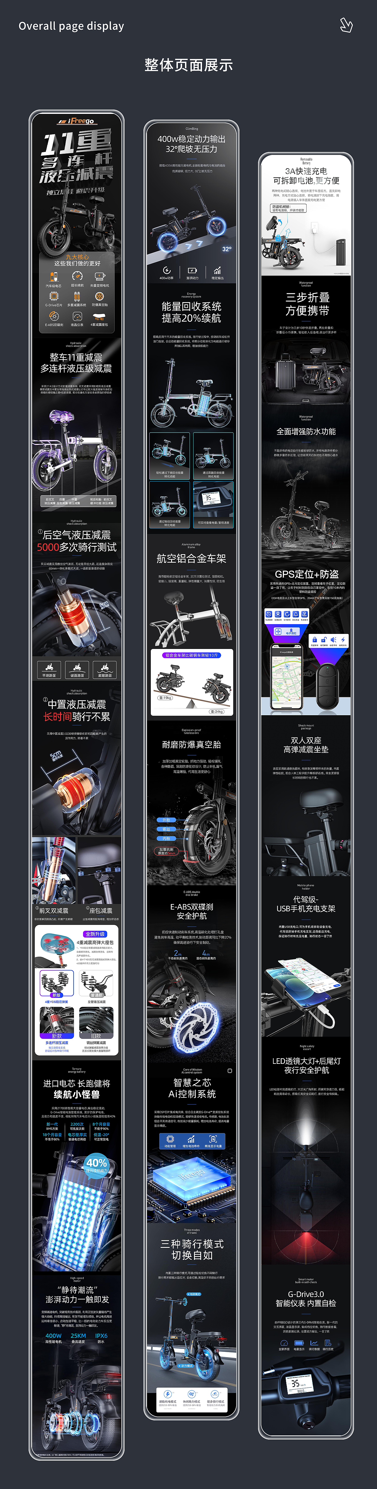 电动自行车G9详情页