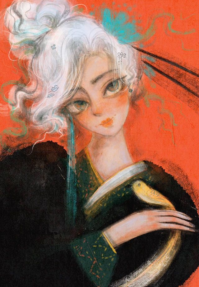 不停画画 女孩插画 七月合集