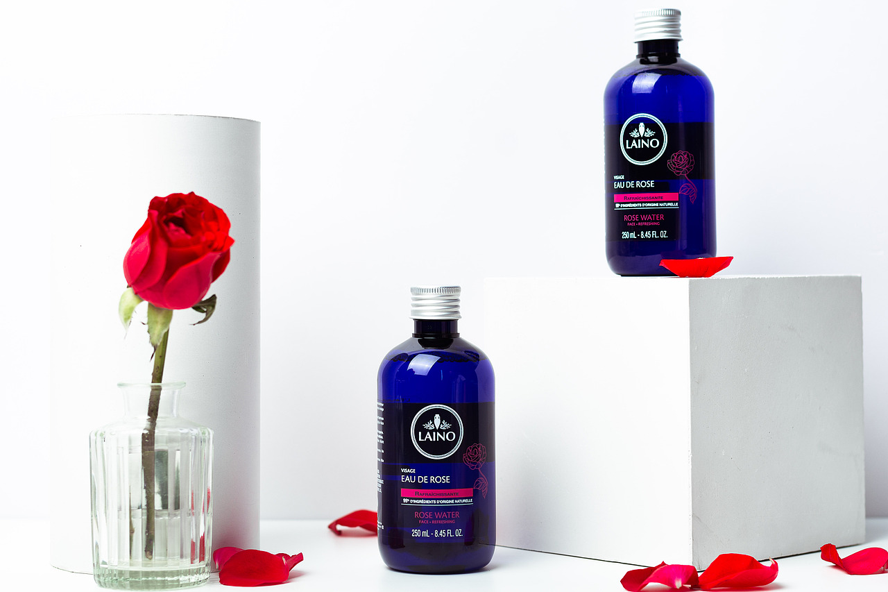 法国Laino蕾娜玫瑰香矢车菊爽肤水