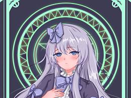 魔法少女占星二次元美少女