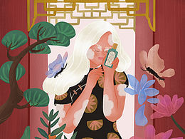 香水插画案例