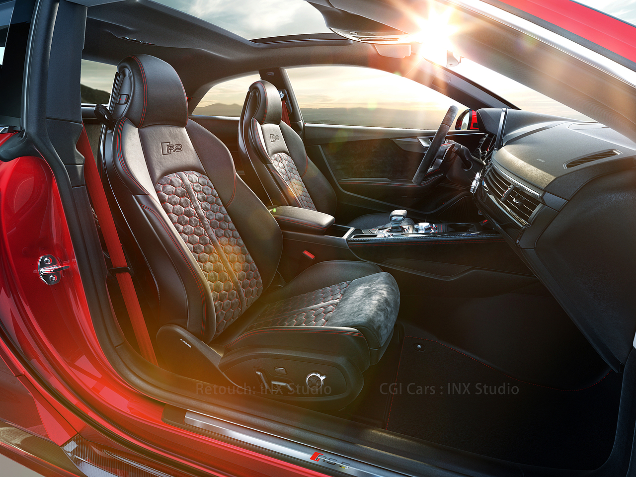 三维汽车渲染奥迪RS5-CGI AUDI RS5 COUPE