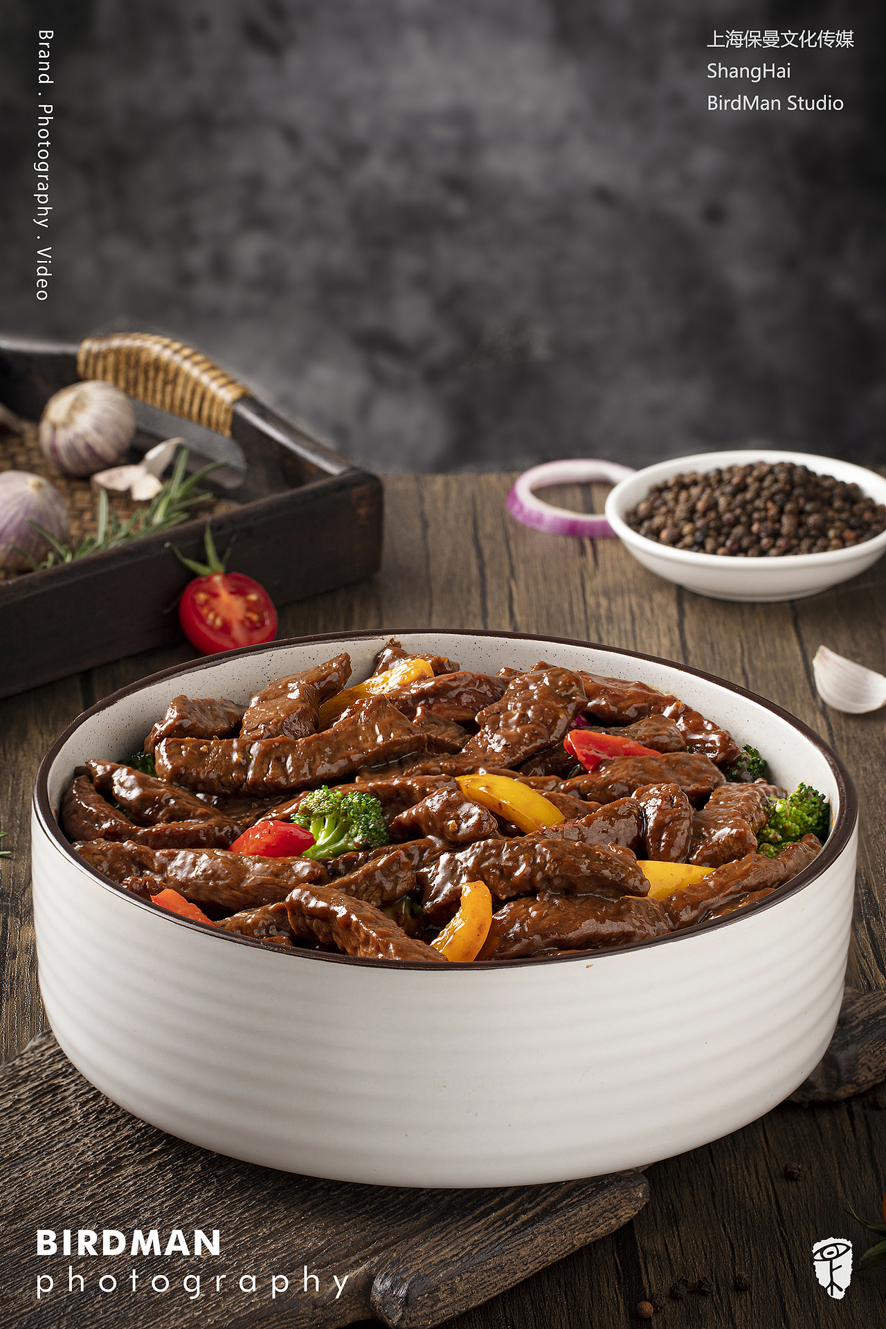 美食摄影 | 黑椒牛柳拍摄x保曼传媒
