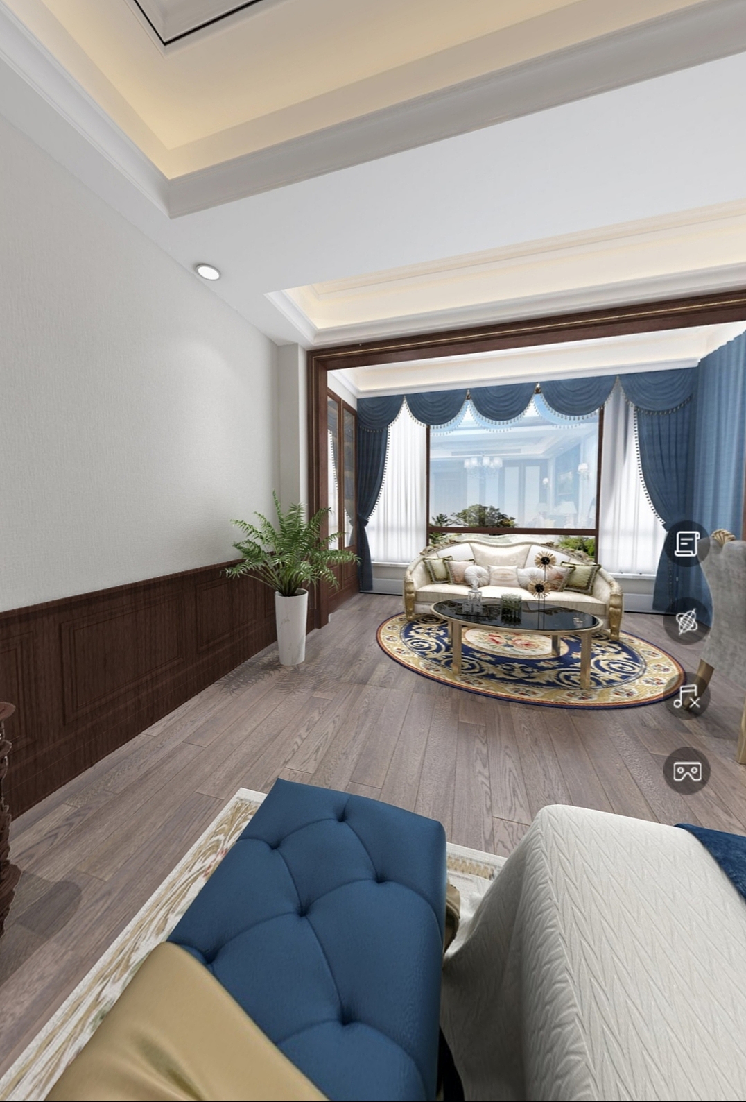 联排别墅主卧室空间设计 线象空间之禧上装饰全案整装#