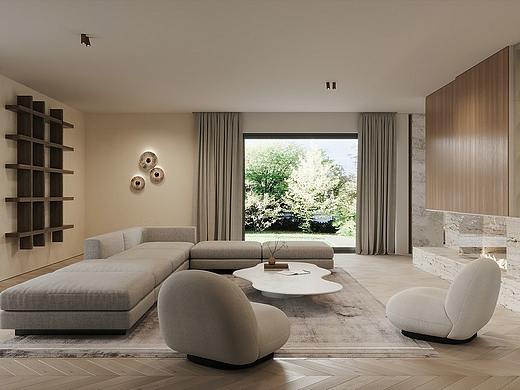 原木极简风公寓设计 本真的简约之美