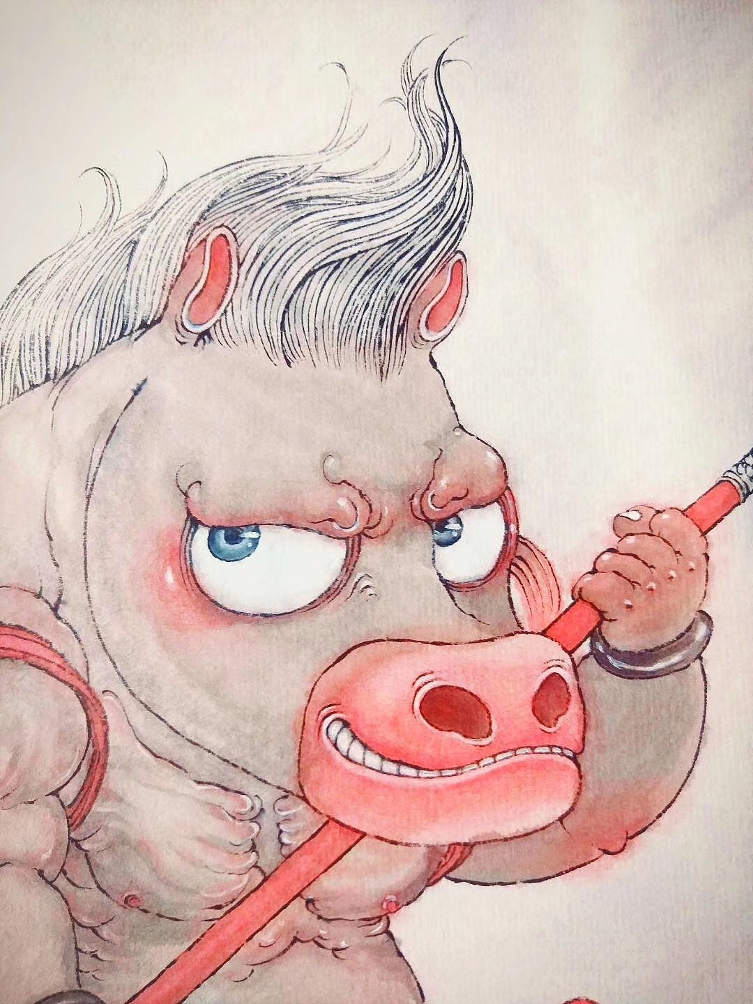 《萌版十二生肖》明子（图ZMTQ5MDM1MTI0） - 绘画 - 站酷设计师明子水墨奇幻世界原创素材 - 站酷ZCOOL