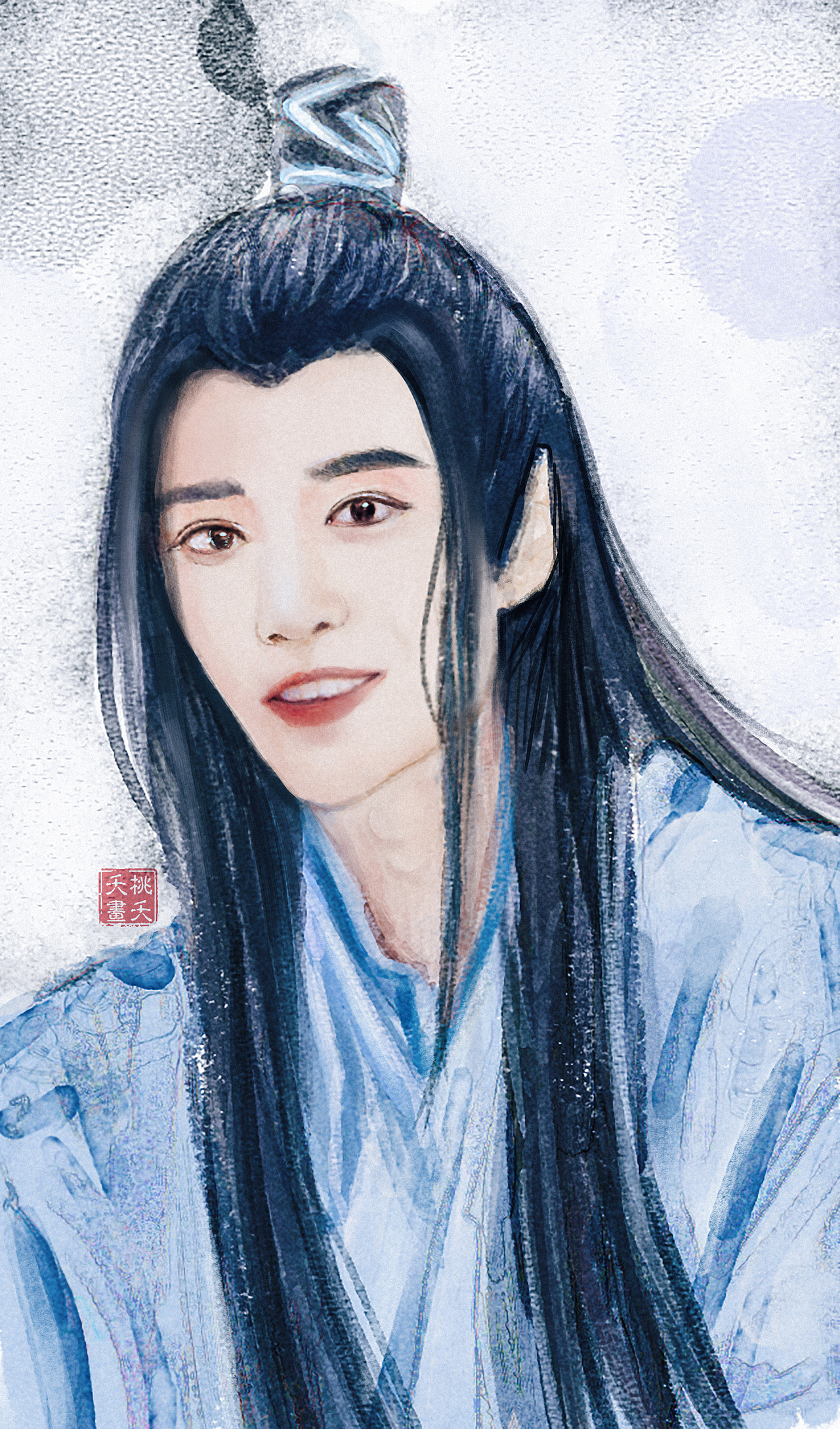 板绘水彩风魏无羡肖战