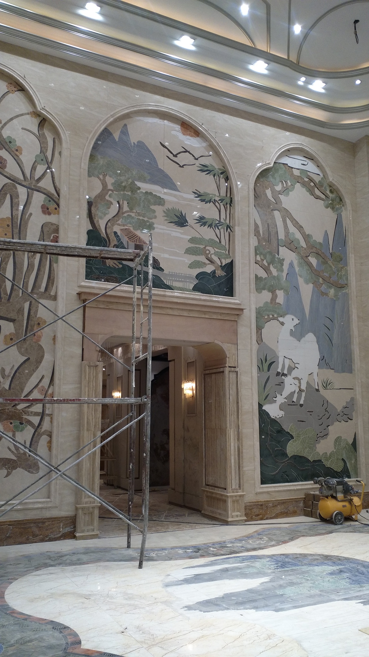 大师壁画作品高端手绘墙画墙面装饰