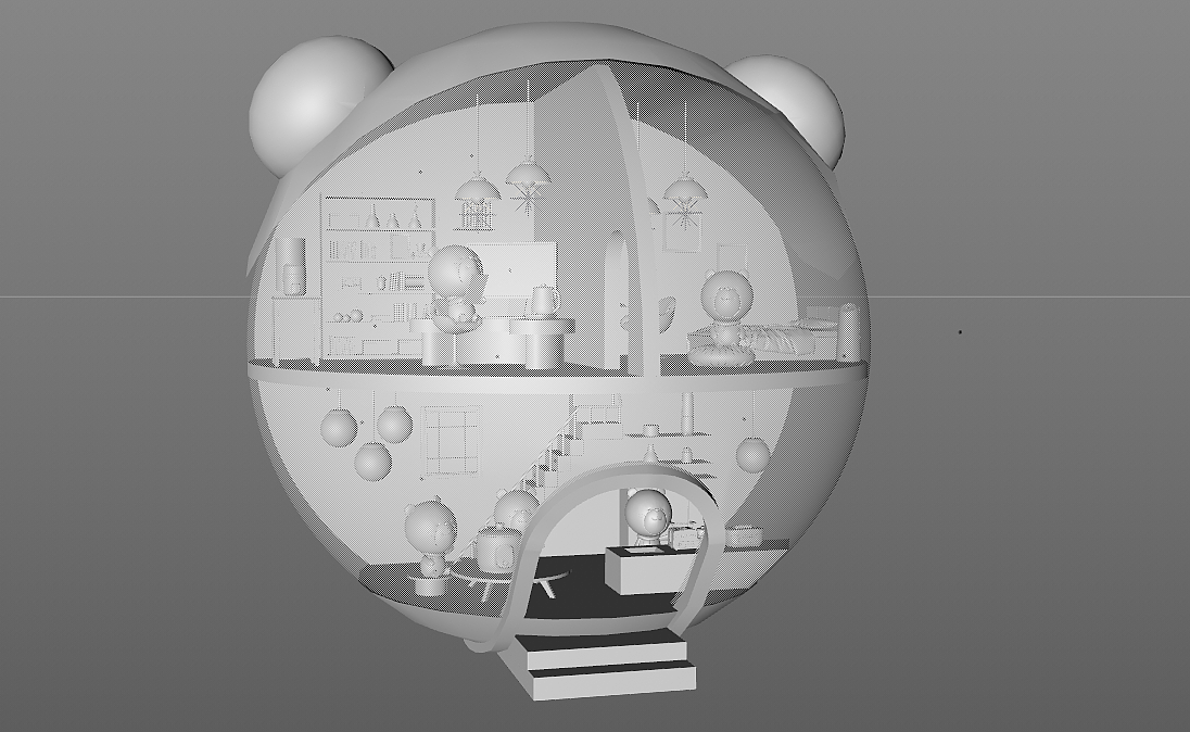 小熊电器站牌建模