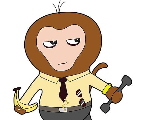 一只中年苦悶的猴子（個人主頁-ZNDQ1MDA4NjQ=） - 藝術插畫 - 站酷設計師盜火御風原創(chuàng)素材 - 站酷ZCOOL