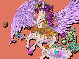 电商年货节手绘页面