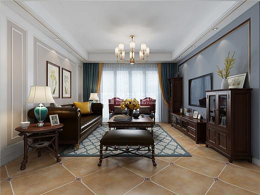 贵阳君临天下美式风格装修设计，抗震救灾英雄的家！