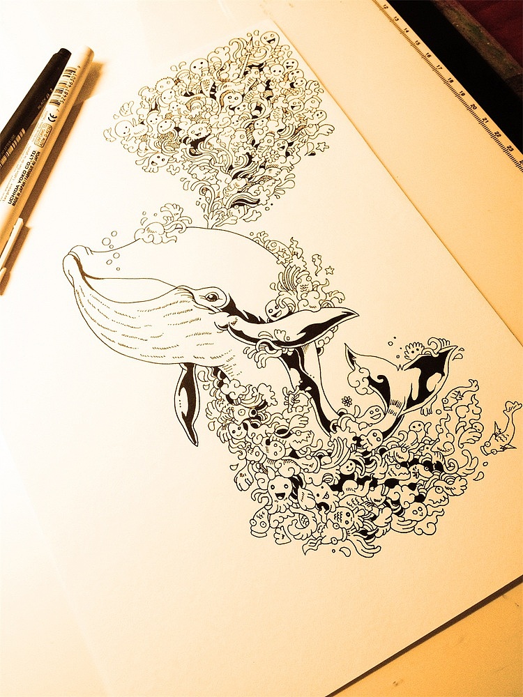 【海灵】小鲸（图ZOTE2ODQxMjg=） - 创作习作 - 站酷设计师多爸1203原创素材 - 站酷ZCOOL