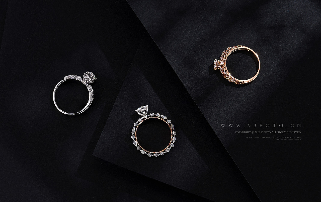 钻戒场景拍摄