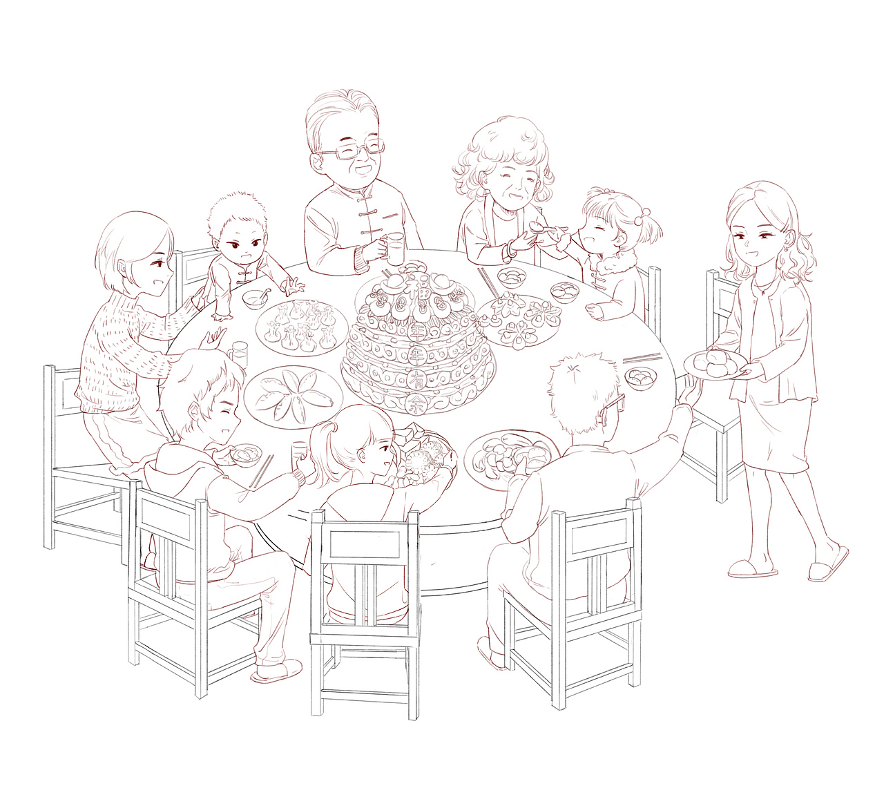 面食包装--年夜饭