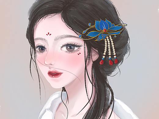 古風頭像（個人主頁-ZNTQ4OTE4NTY=） - 商業(yè)插畫 - 站酷設計師玖陸水彩原創(chuàng)素材 - 站酷ZCOOL