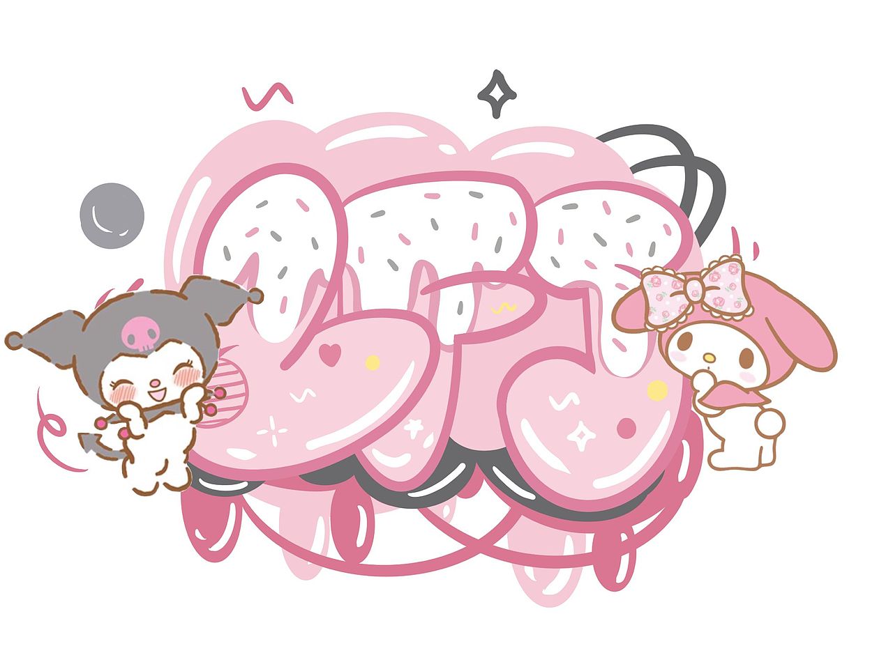 《三丽鸥》字母涂鸦