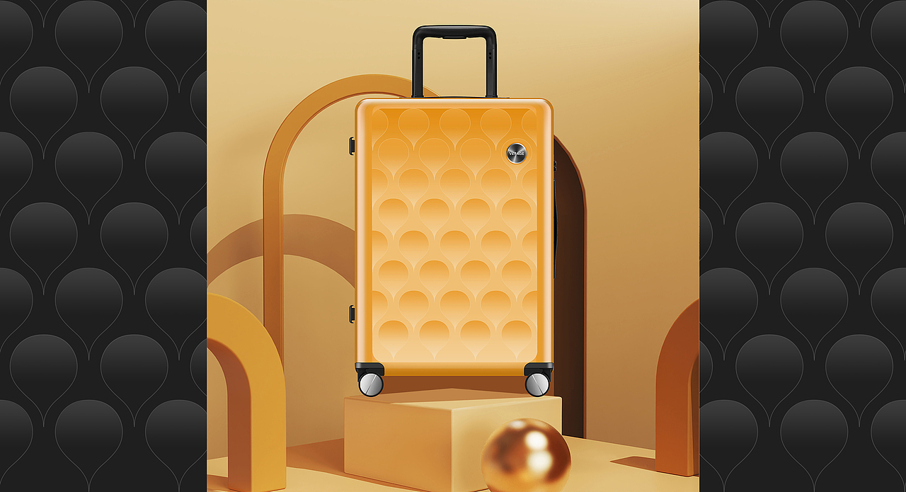 PP注塑拉杆硬箱设计