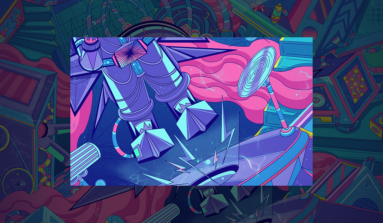 太空实验室/主题插画（图ZMjg3OTk3NTE2） - 创作习作 - 站酷设计师ITND原创素材 - 站酷ZCOOL