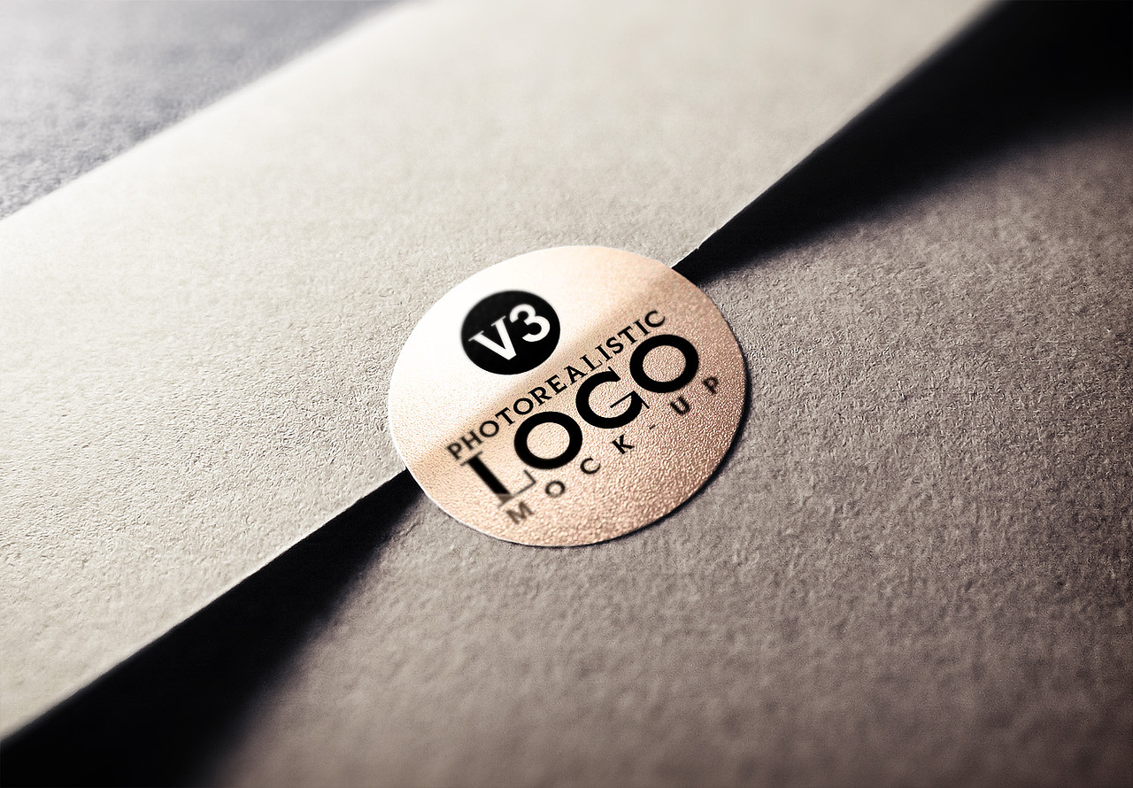 logo贴图模板 个性信封标贴 标志提案效果