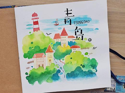 无线稿水彩速涂-部分示范案例（个人主页-ZNTU1MDk2MTY=） - 商业插画 - 站酷设计师麦呆小公举原创素材 - 站酷ZCOOL