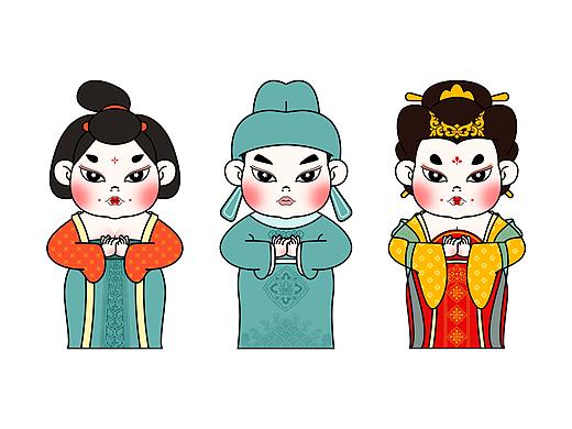 唐朝盲盒形象设计