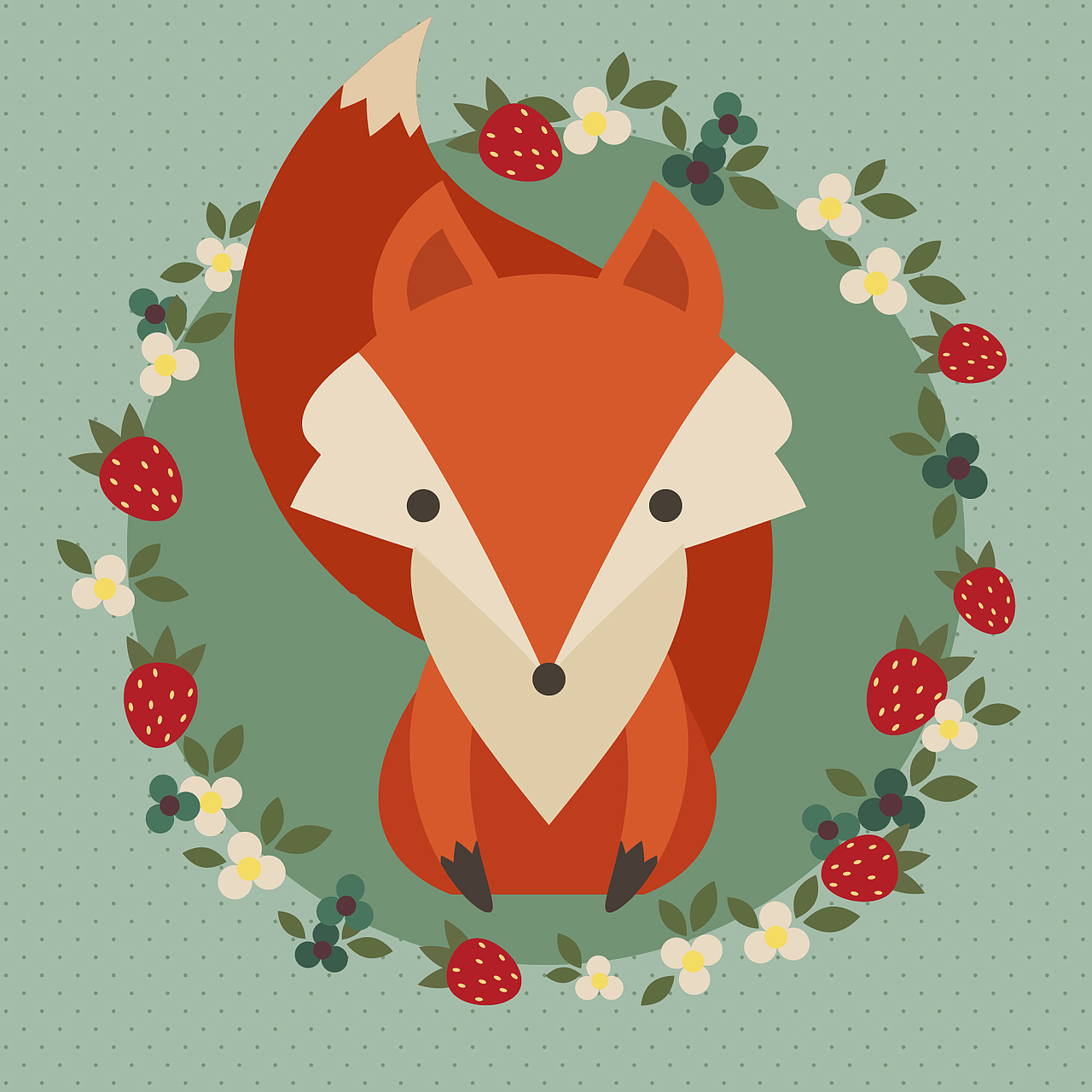 一只可爱的小狐狸（图ZMTExNDQ4NTI4） - 图案 - 站酷设计师徐南风原创素材 - 站酷ZCOOL