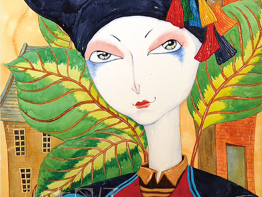 水彩人物手绘⑥-云南少数民族·布朗族