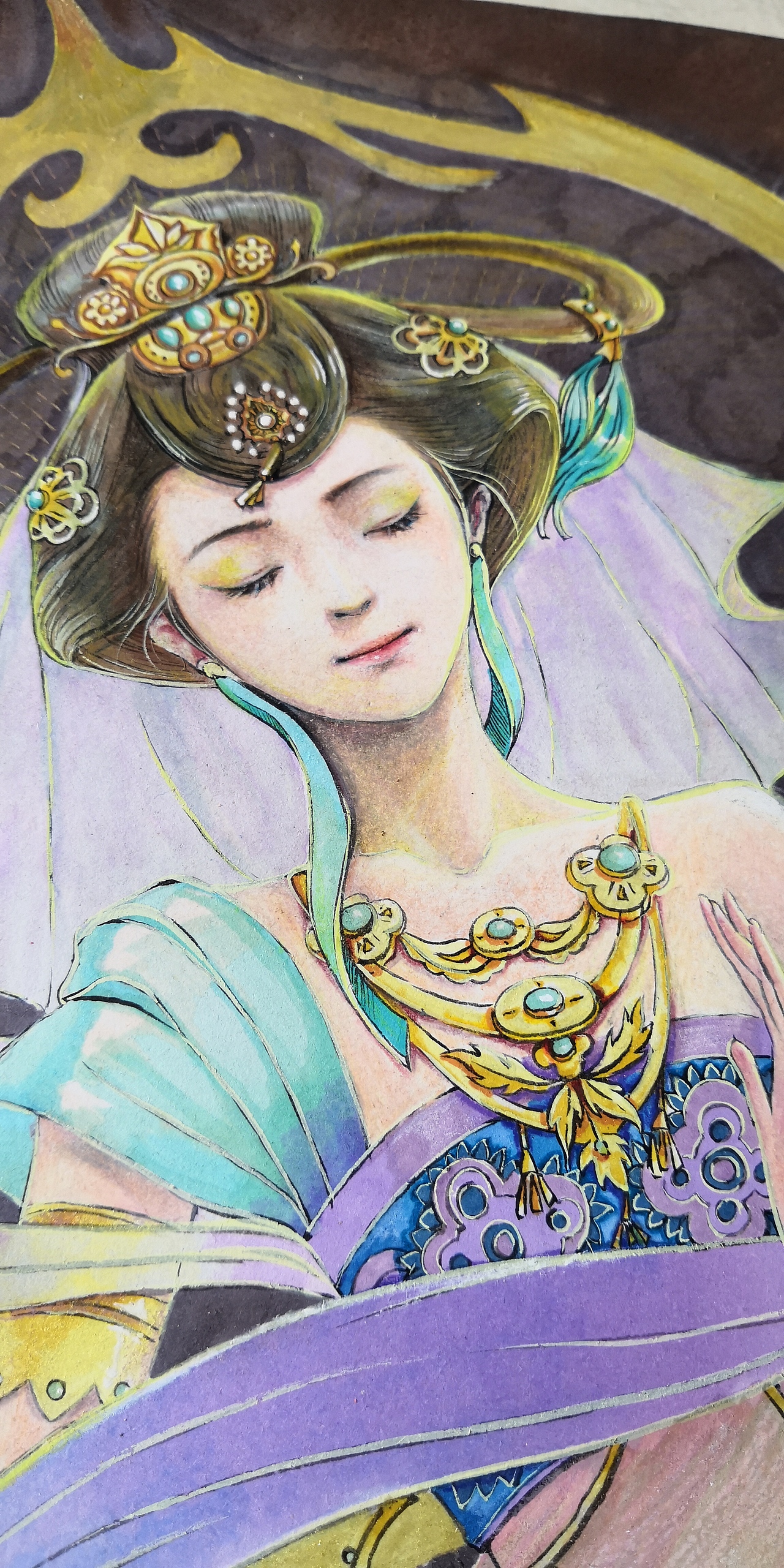 嫦娥马克笔彩铅