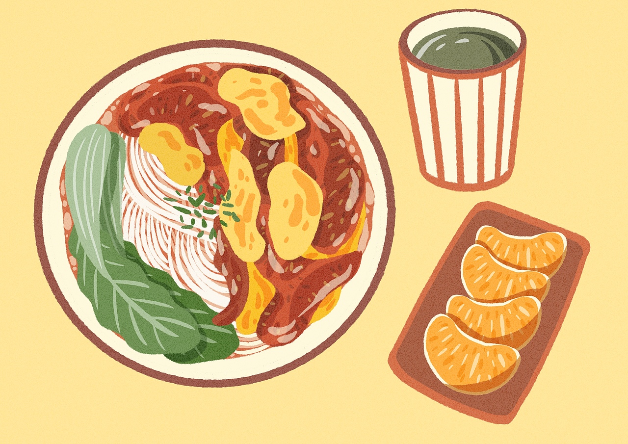 近期美食插画大集合~