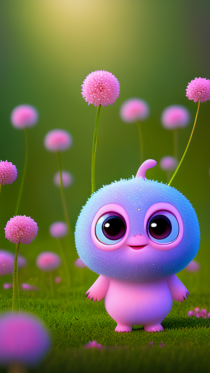 sweet city甜城内江自由个性的精灵插画壁纸屏保装饰画