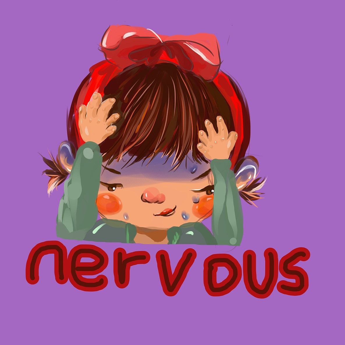 平凡女孩-emoji原创设计