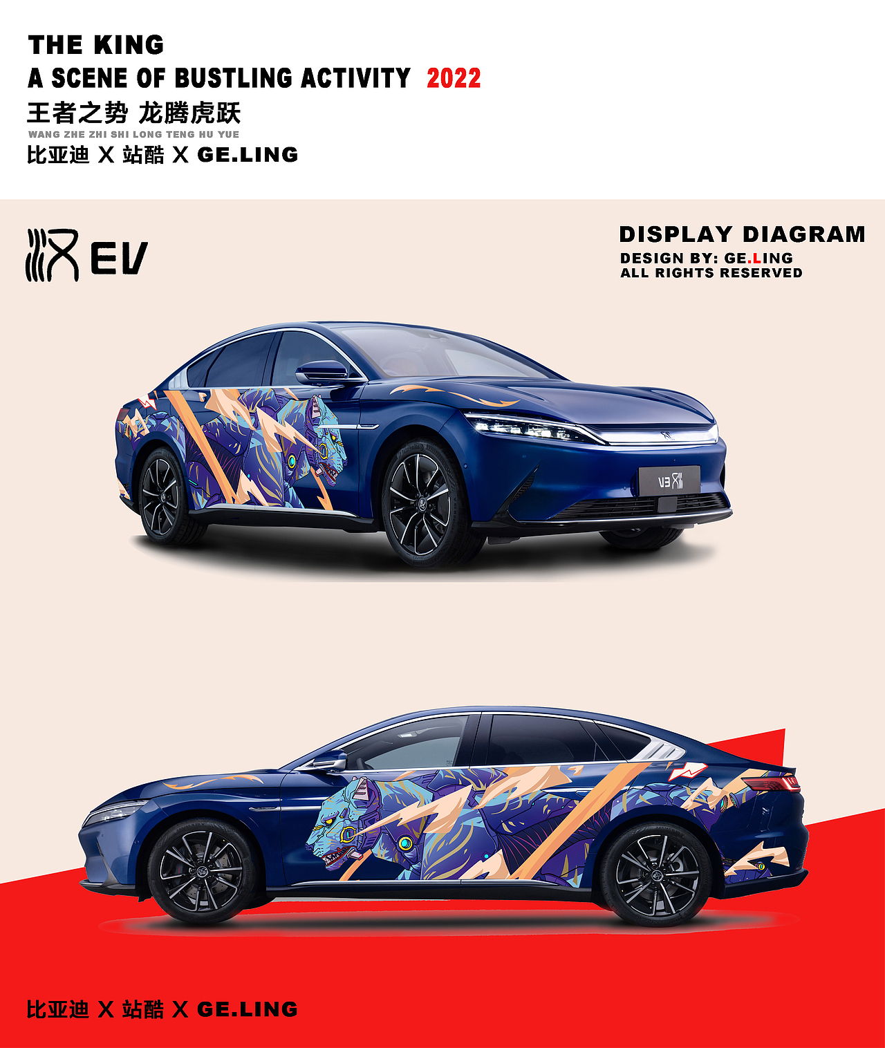 #王者之势 龙腾虎跃# - 赛伯朋克风龙虎生肖系列（图ZMjg3OTExNjIw） - 图案 - 站酷设计师葛_GELING原创素材 - 站酷ZCOOL