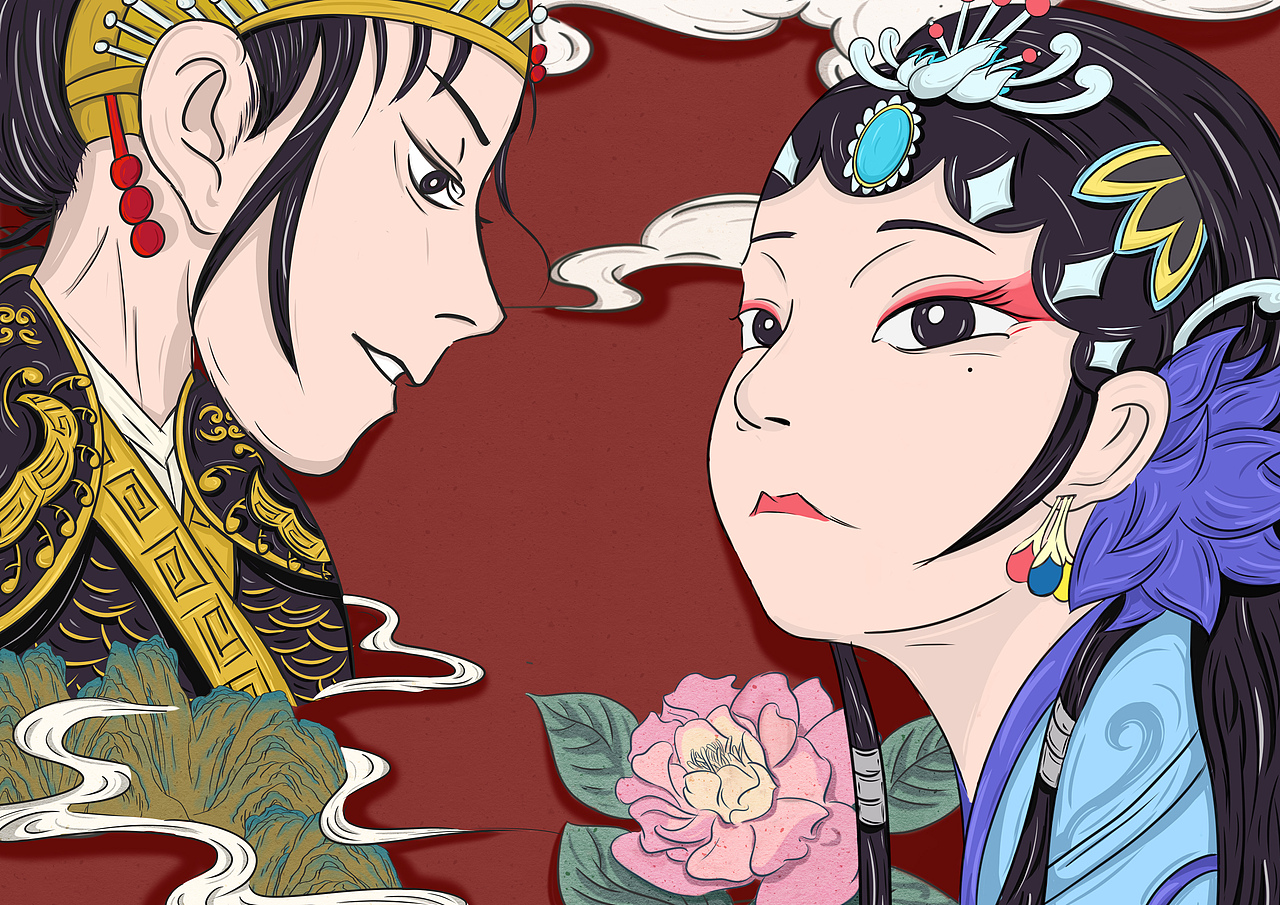 客家傳統(tǒng)文化元素在插畫中的運用（圖ZMjE5MDUyMjM2） - 藝術(shù)插畫 - 站酷設(shè)計師泥瓦匠匠原創(chuàng)素材 - 站酷ZCOOL