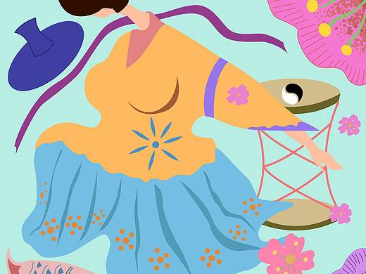 少数民族少女（个人主页-ZNDc2Mjg4NjA=） - 商业插画 - 站酷设计师蓝天下的小松鼠原创素材 - 站酷ZCOOL