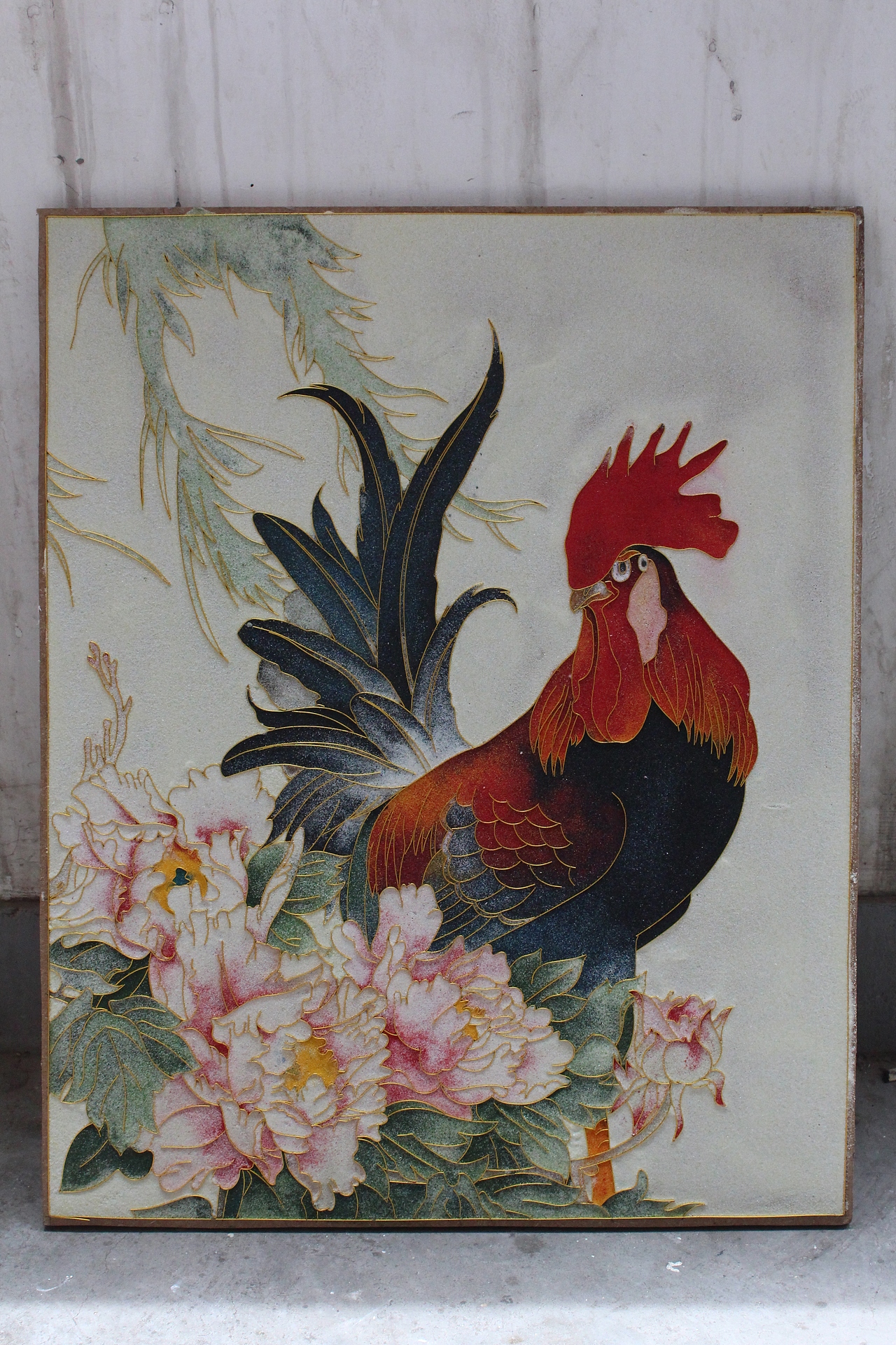 景泰蓝金丝彩沙画