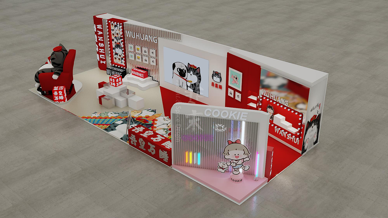 原創(chuàng)：吾皇萬睡2021全球授權(quán)展（上海國展）設(shè)計(jì)方案（圖ZMjgxNzMxODg4） - 展陳設(shè)計(jì) - 站酷設(shè)計(jì)師非末原創(chuàng)素材 - 站酷ZCOOL