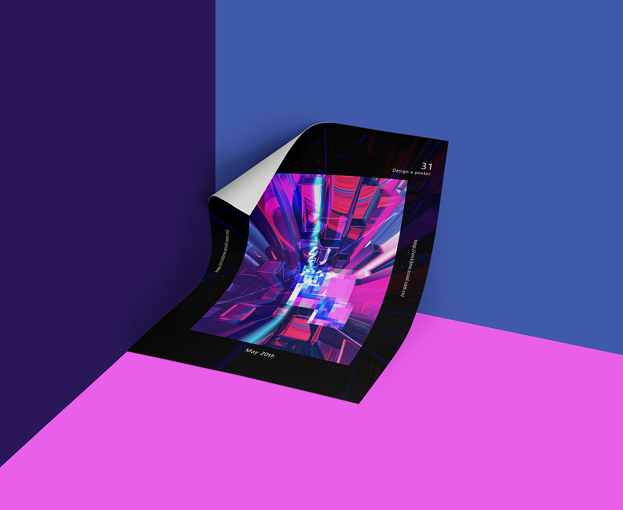 31 days | One day design a poster（图ZNzk4NTUxOTI=） - 海报 - 站酷设计师隆隆哥哥原创素材 - 站酷ZCOOL