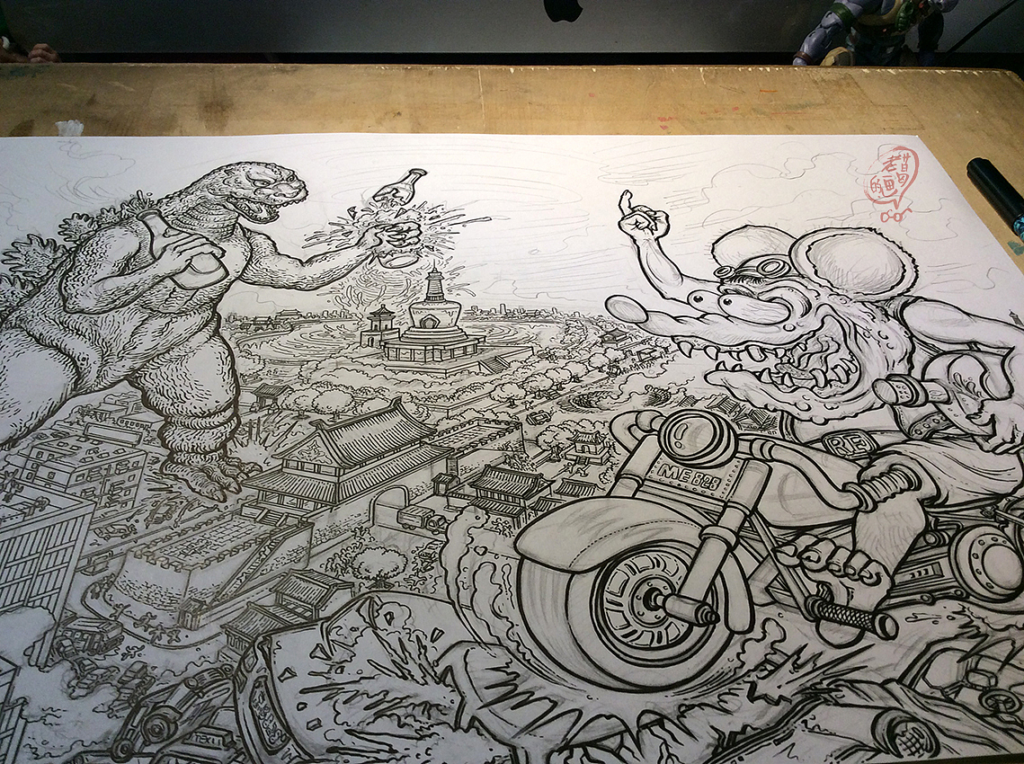 老葛的画～斗酒！（图ZODU0NTk2OTI=） - 商业插画 - 站酷设计师laoge828原创素材 - 站酷ZCOOL