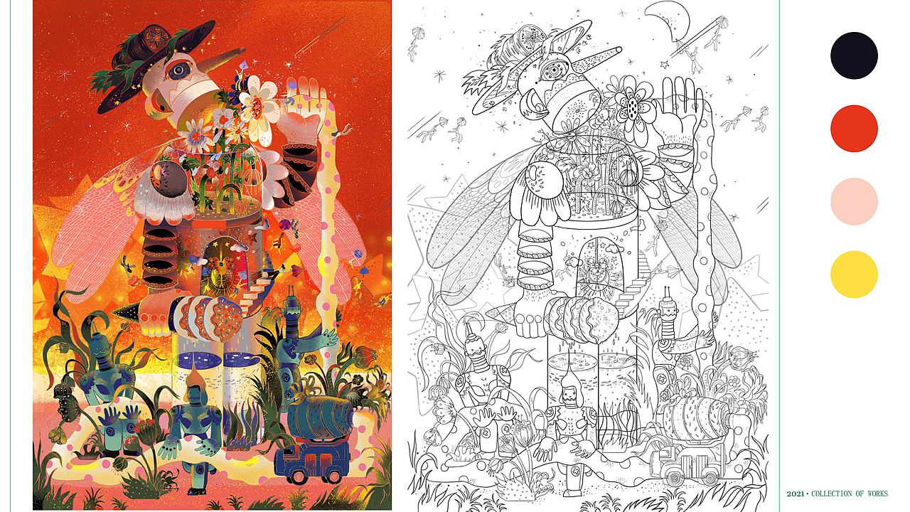 插画练习总结（图ZMjY3NDIwMjMy） - 创作习作 - 站酷设计师拾石子原创素材 - 站酷ZCOOL