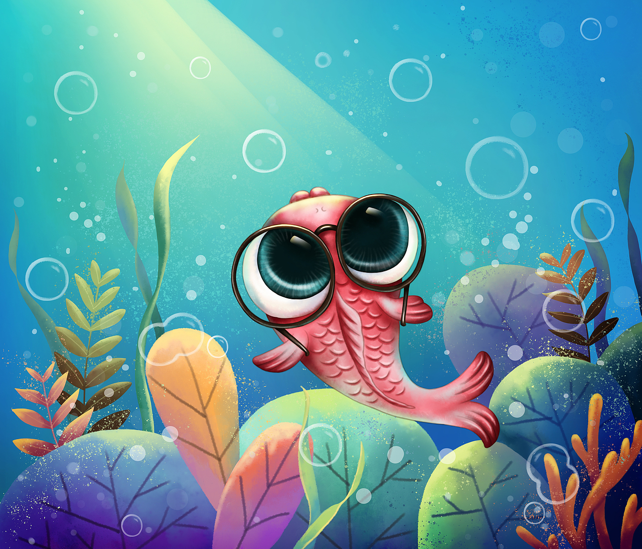 戴眼镜的鱼（图ZMTczMjY4NzA0） - 创作习作 - 站酷设计师suixin1210原创素材 - 站酷ZCOOL