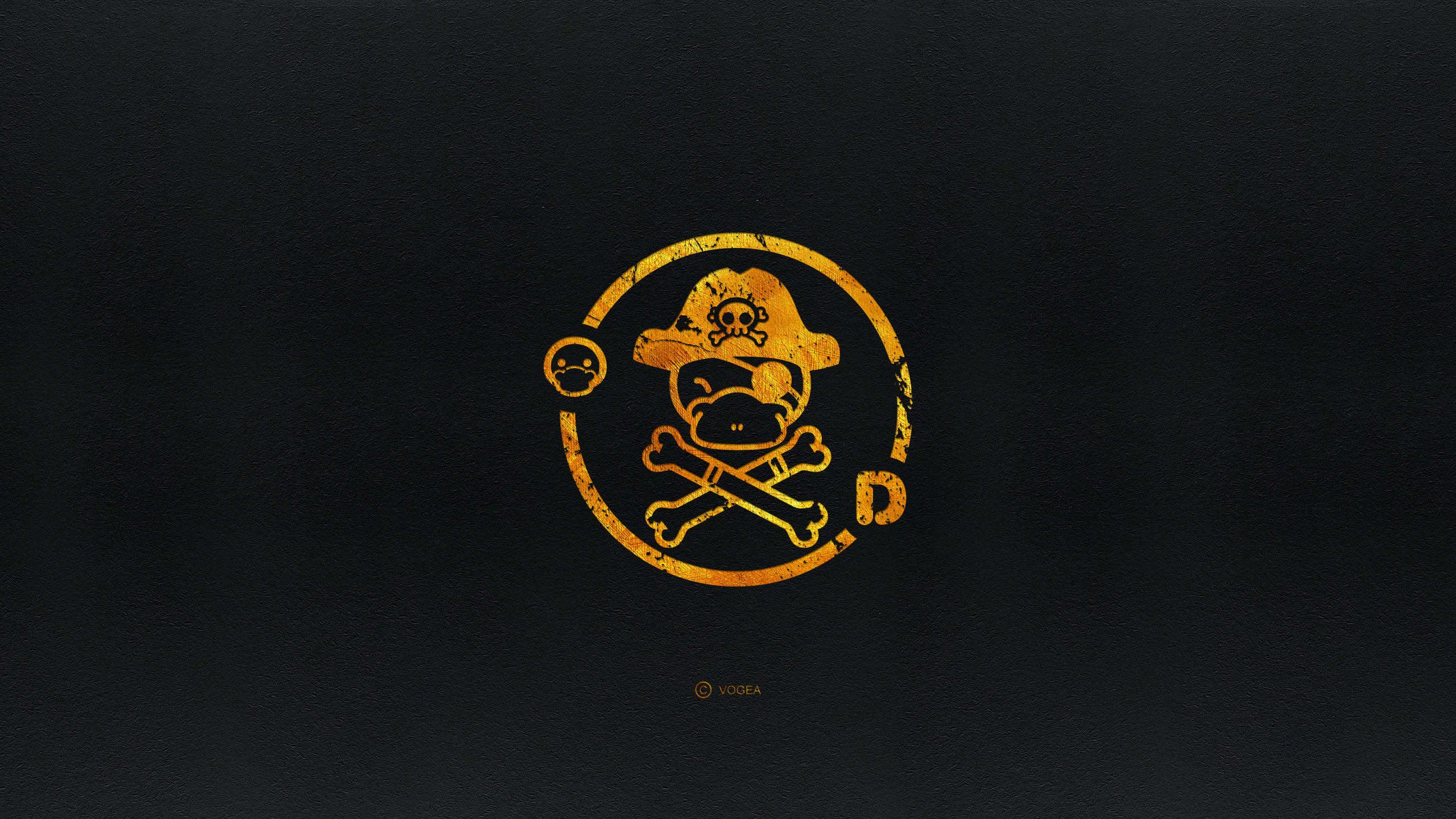 鸭嘴兽男孩 高清炫酷黑金壁纸系列(15张)